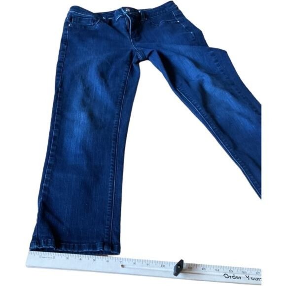 White House Black Market Womens Contour Crop Leg Jeans Size 8 Blue - Picture 7 of 11